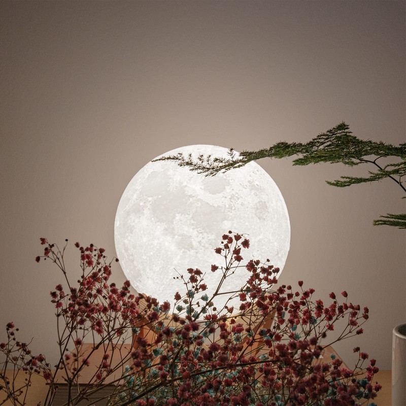 Tooge 4th Generation Moon Lamp, Diameter: Approx. 7.1 inches (18
