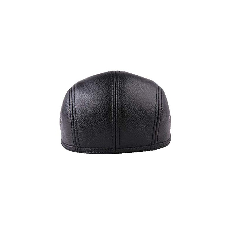 Xinqiao Cabby Classic Hat Genuine Leather Vintage Newsboy Ivy Driving