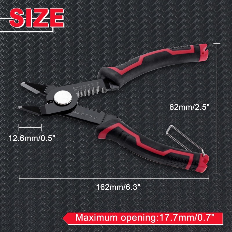 LEONTOOL Wire Stripper, Flash Cutter, Electrician Nipper, Diagonal Pliers, Hobby