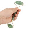 Natural Double Head Green Aventurine Jade Stone Roller & Scrapping