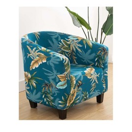 Club Chair Slipcover Stretch Tub Chair Cover 1 Piece Spandex Soft Armchair Slip Cover Removable Washable Arm Chair Couch Sofa Furniture Protector for Living Room Hotel (Color : #1)