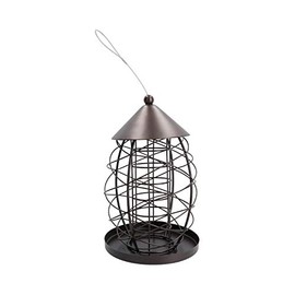 Lantern Bird Feeder FatBall Holder Hanging Feeding Station For Wild Birds 17x25cm