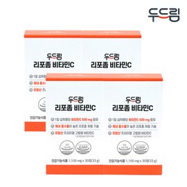 Doodream (현대Hmall)두드림 리포좀 비타민C 30정 X 4박스 (4개월분) (Dongdream) Doodream Liposome Vitamin C 30 Tablets X 4 Boxes (4 Months Supply)