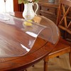 OstepDecor Round Clear Table Protector 44 Inch Thick Clear Table