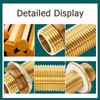 Pack of 2 G3/4 Brass Bulkhead Fitting, 12 cm Male