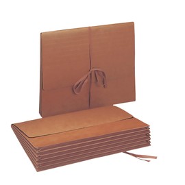 Smead Redrope Expanding File Wallet, Flap and Cloth Tie Closure, 5-1/4" Expansion, Letter Size, 10 per Box (71073)