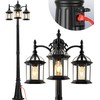 VIANIS 82.9" H Dusk to Dawn Lamp Posts Outdoor Lighting