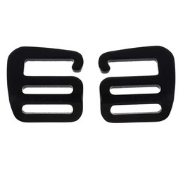 Adjustable 25mm Buckles for Webbing Slide Buckles Aluminium G Hook for Backpack Luggage Strap Webbing  (1 Pair)