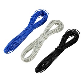 uxcell 3 Pcs Wrapping Wire Tin Plated Copper Wire PCB Wires Cable P/N DM-30-1000 30 AWG 6M Length for Eletronic Test