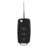 Qiilu 3 Button Car Remote Control Key Fob 433Mhz ID48