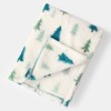 OHS Christmas Throws, Warm Cosy Fleece Throw Tree Print Blanket