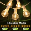 Mlambert 96Ft(2x48Ft) Solar String Lights, Outdoor Waterproof Patio Lights with