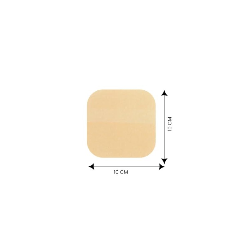 CGF DUODERM Parche Hidrocoloide para Heridas Exudantes, 10 x 10