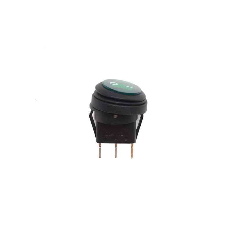 Lightronic Waterproof Round Rocker Switch On-Off Control 12V 20 Amp