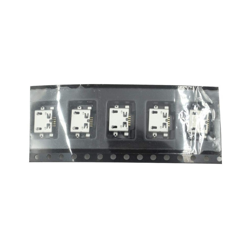 Hxchen Micro USB Type B Female Socket 180 Degree 5-Pin