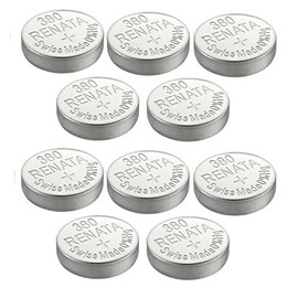 Renata Watch Battery Swiss Made Renata 380 or SR936SW 1.5V (10 Batteries, 380 or SR 936 SW)