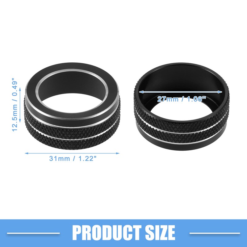 X AUTOHAUX AC Climate Control Switch Knob Cover for Toyota