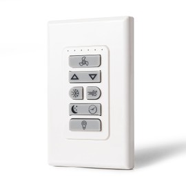 ZIMOFLL Ceiling Fans Wall Switch Controler, Single Model for 1-Gang Device Box, Connect to Home Power