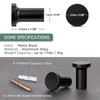 GUWINA Children's Single Modern Coat Hooks, Black, 6 Coat Hooks,