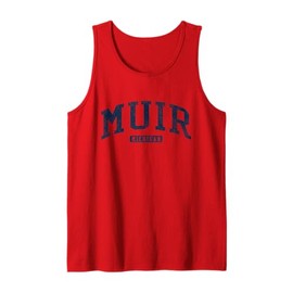 Muir Michigan MI College University Style Blue Tank Top