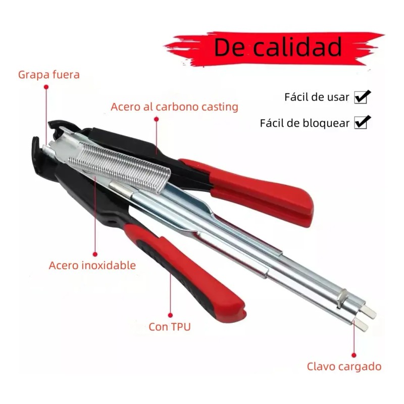 Alicates Savefree para Anillos de Cerdo con Clips en C
