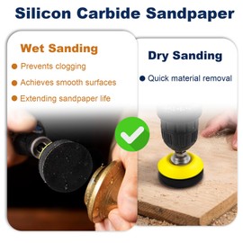 183 Pieces 2 Inch Sanding Disc, GOH DODD Wet Dry Sandpaper with Interface Pad and Backer Plate 1/4" Shank, 60-10000 Grits Grinding Abrasive Sand Paper for Auto Metal Glass Resin Wood Sanding