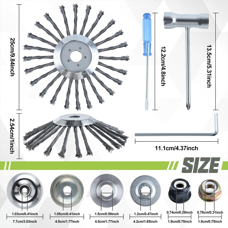 LEONTOOL 10 Inch Unbreakable Wired Trimmer Blade Steel Wire Cutter