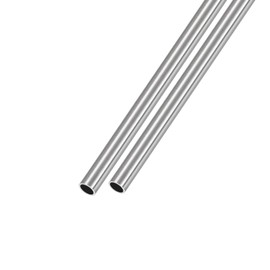 METALLIXITY 304 Stainless Steel Pipe SS304 Tube SUS304 Pipe 6.35mm OD x 0.7mm T x 300mm L 2pcs Straight Tube for Furniture Machinery