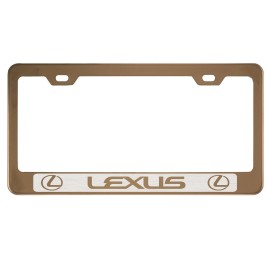 MVP Rose Gold License Plate Frame For Lexus