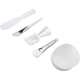 Juego de Cuencos para Mezclar Mascarillas, 5 uds., Herramienta para Mascarillas Faciales DIY, Cepillo de Silicona, Cepillo de Cerdas s, Tazón para Mezclar, Espátula, Juego de