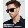 Meeloog Mens Sunglasses Polarized UV Protection, Classic Rectangle Shades, Fashion