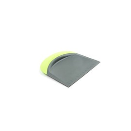 Fox Run Raspador de masa y tazón, raspador de banco de borde plano de 4.75 pulgadas, color verde | Durable & Dishwasher Safe Nylong & Silicone Bench S