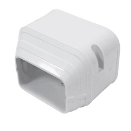 Cestluck Mini-Split Line Set Cover Parts: Duct End 3" Line Hide Accessories for Mini Split Central AC HVAC Heating System - Waterproof Outdoor PP Pipe Cover