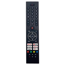 Original RC45137P TV Remote Control Compatible with Logik L32SHE22 L32SHE22(A) Smart Freeview HD Ready HDR LED - Black