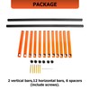 ECOTRIC Lumber Rack Wall Mount Wood Organizer Lumber Organizer -