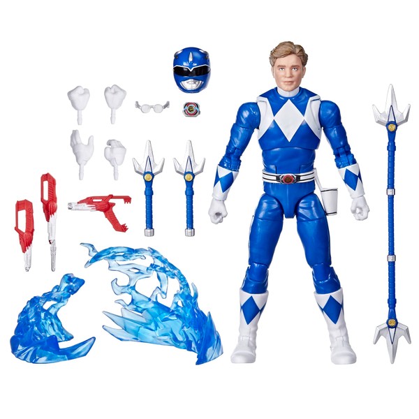 Power Rangers Lightning Collection Remastered Mighty Morphin Blue Ranger 6-Inch Action Figure, Toys for Boys and Girls Ages 4 and Up