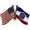 Utah - State Friendship Lapel Pin Beehive Flag