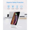 NANAMI Upgraded Fast Wireless Charger, Qi-Certified Wireless Charging Stand f...