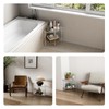 Sumerflos Acrylic Corner Shower Stool, Clear Shower Bench for Shaving