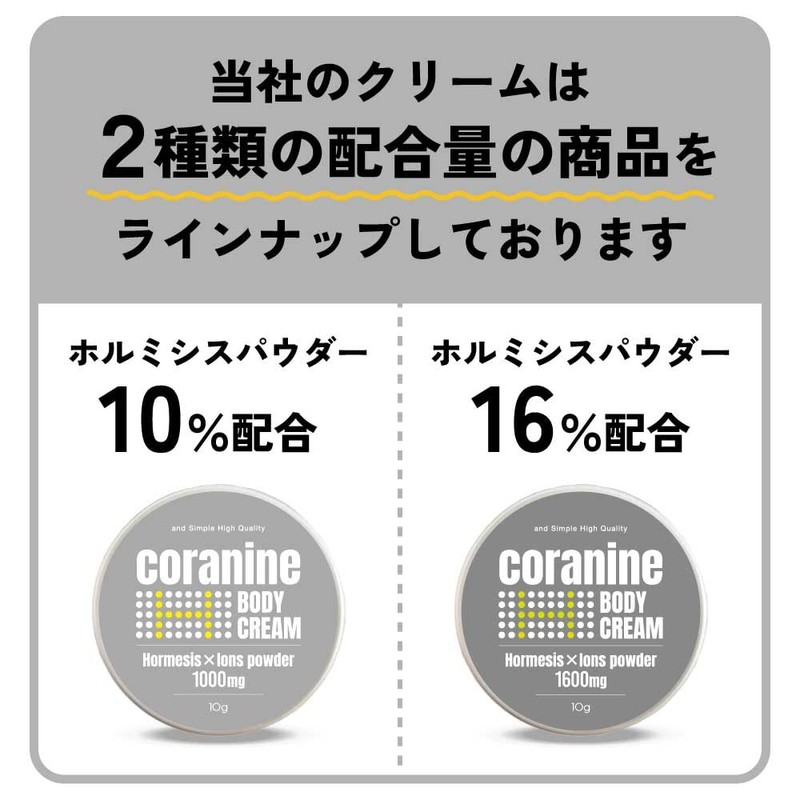 &SH Coranine Body Cream, Hormesis Powder, Unscented, 16%, 0.4 oz