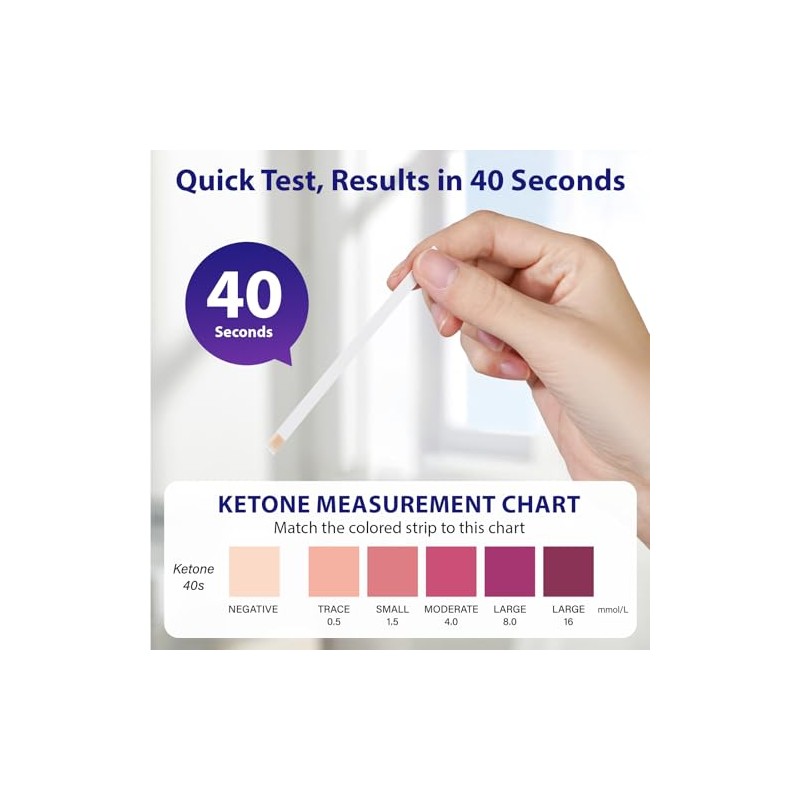 Ketone Urine Test Strips 150pcs for Ketogenic & Low-Carb Diets