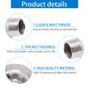 ZHMEINA 3/4" NPT Male x Male Threaded Elbow, 2Pcs 304