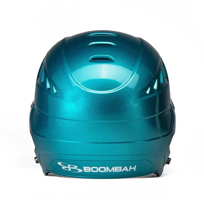 Boombah DEFCON Metallic Gloss Solid Batting Helmet NOSCAE Teal -