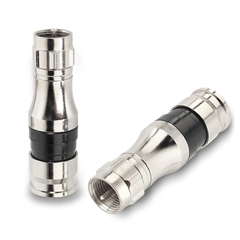 MOOKEERF 10 Pack F Type Connectors, RG11 Coax Cable Compression