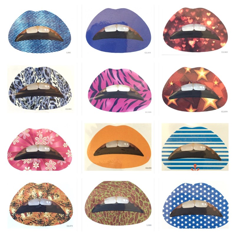 Gao Feng Temporary Lip Tattoo Sticker Lipstick Art Transfer With
