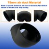 AIMCOCO Diesel Air Heater Duct Connector,75mm/3inch L-Shape Elbow Ducting Pipe