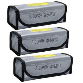 oooaooo Pack of 3 Lipo Safe Bags, Fireproof Lipo Bag, Protective Safe Bag for Storage, Beautiful and Durable, Suitable for Storage and Transport