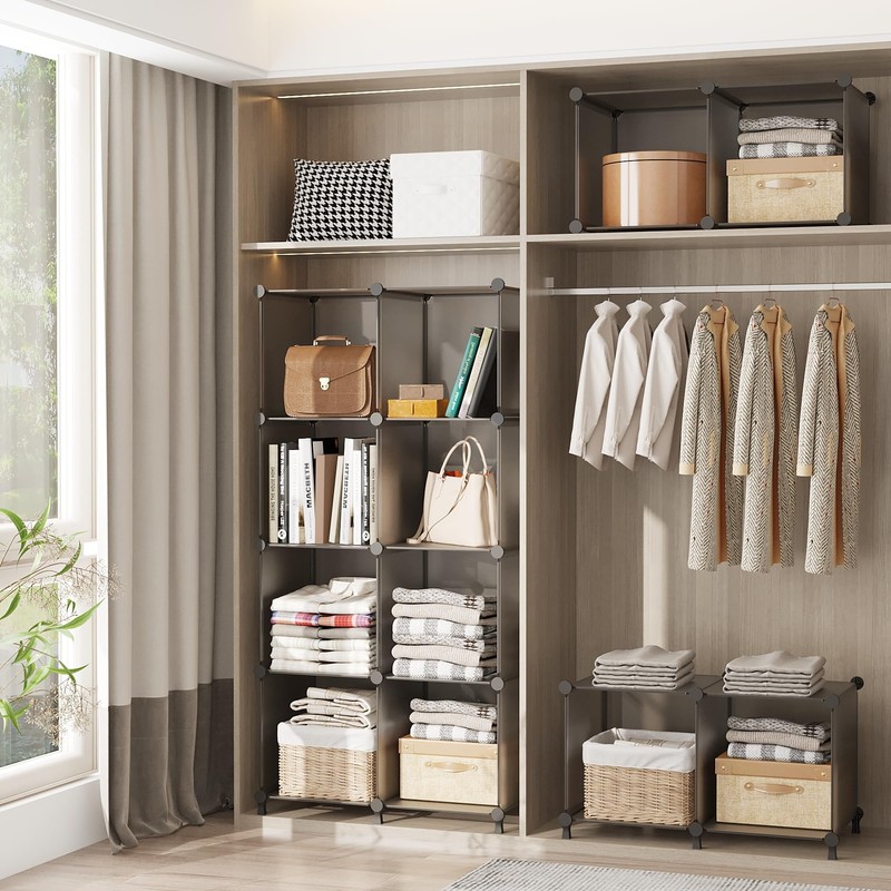 AWTATOS Cube Storage Organizer, Storage Cubes Shelves Bookshelf, 6 Cube