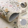 Wonnitar Washable Boho Floral 9x12 Rugs for Bedroom, Non-Slip Living
