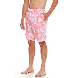 Kanu Surf Men's Havana Swim Trunks (Regular & Extended Sizes), Jake Pink, XX-Large
